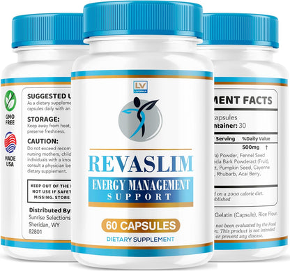 Revaslim Advanced Formula Capsules, All-Natural, 120 Capsules (2-Pack)