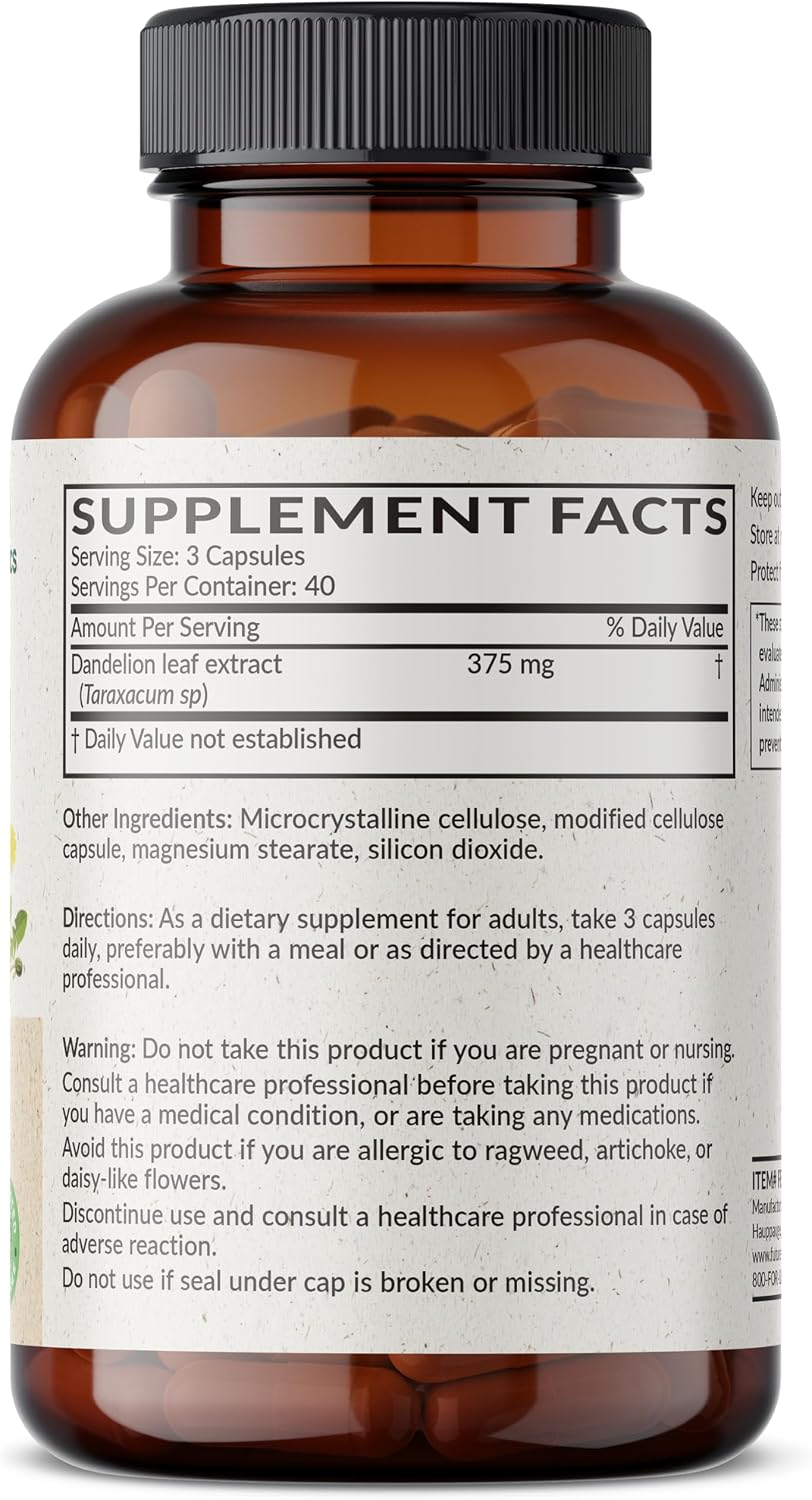 Futurebiotics Dandelion Extract Traditional Diuretic Herb, Non-GMO, 120 Vegetarian Capsules - görsel 2