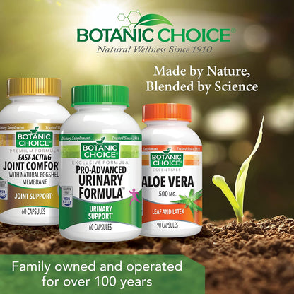 Botanic Choice Pro-Advanced Urinary Formula - Urinary Tract Health Support with Magnesium, Cranberry, Uva Ursi and Damiana - 60 Capsules