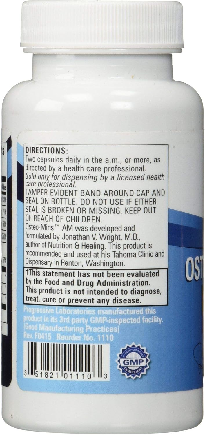 Progressive Labs Osteo-Mins AM Supplement, 60 Tablets - görsel 3
