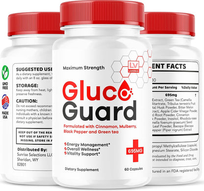 GlucoGuard Capsules - Advanced Blood Support Formula, 30 Capsules