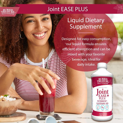 Buried Treasure Joint Ease Plus - 473 ml, Glucosamine Chondroitin with MSM and Turmeric, Joint Support Supplement
