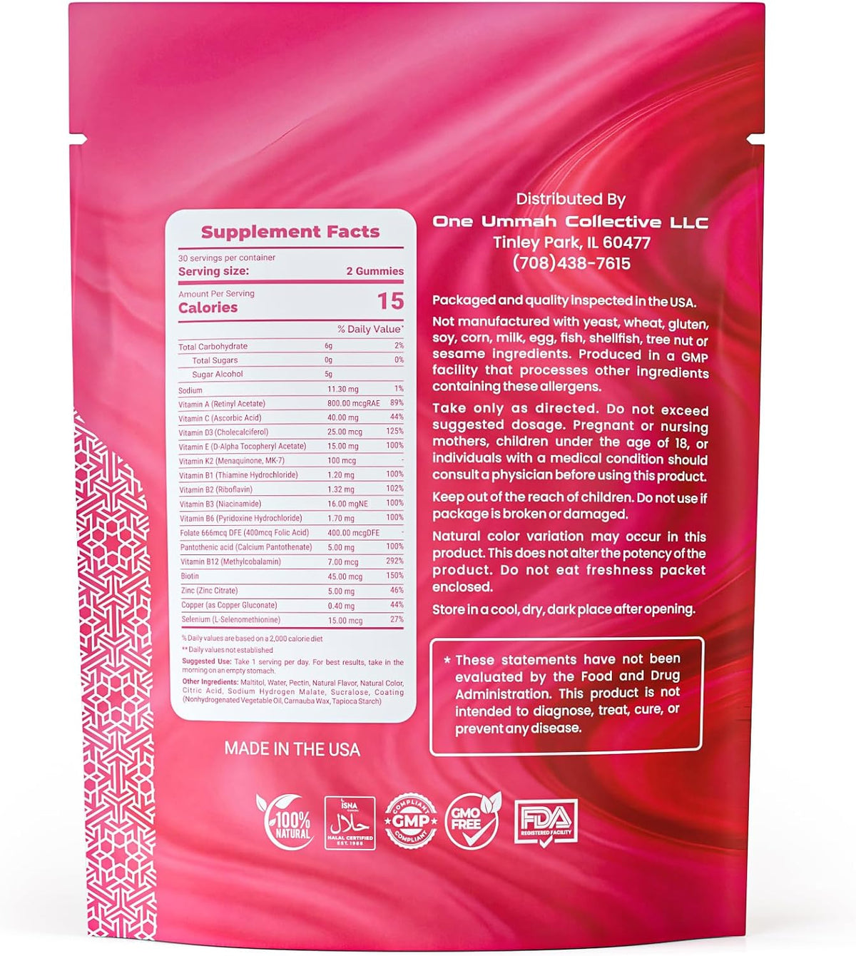 Halal Certified Women’s Multivitamin Gummies – 60 Count - görsel 2