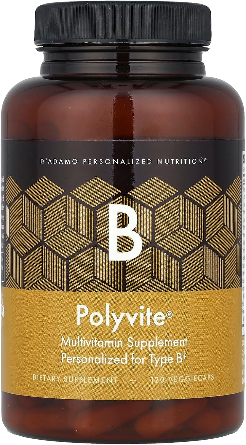 D'Adamo Personalised Nutrition - Polyvite B 120 vcaps - görsel 1