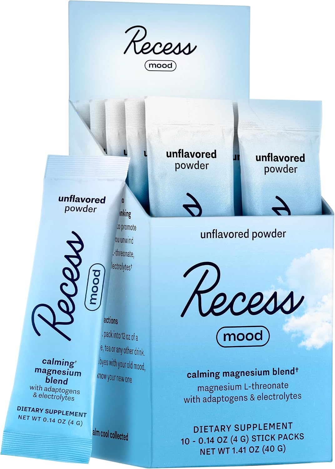 Recess Mood Powder – Calming Magnesium L-Threonate Blend with Passion Flower, L-Theanine & Electrolytes – Lemon Citrus (28 Servings) - görsel 10