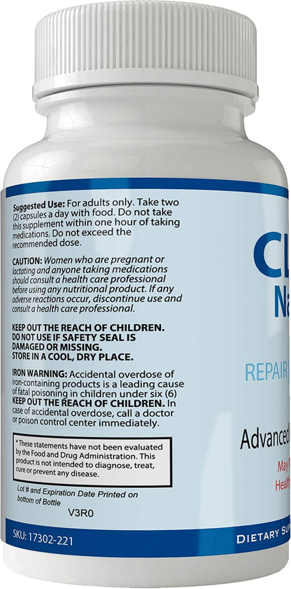 Clear Nails Plus - Advanced Biotin Supplement for Hair, Skin & Nails, 60 Capsules