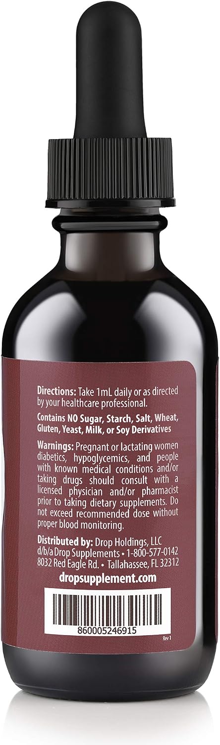 Drop Vitamin B12 Liquid Drops – 2500 µg Methylcobalamin, Sublingual, Natural Cherry, Non-GMO, Vegan, 60 ml - görsel 8