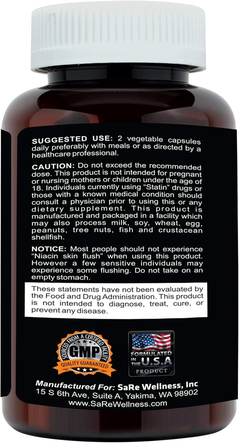 Clinical Daily Cholesterol Care Supplement - Plant Sterols, Guggul, Garlic, Niacin - 120 Capsules - görsel 5