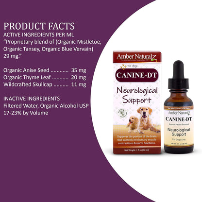 Amber NaturalZ Canine-DT Herbal Supplement for Dogs - 1 oz (30 ml)