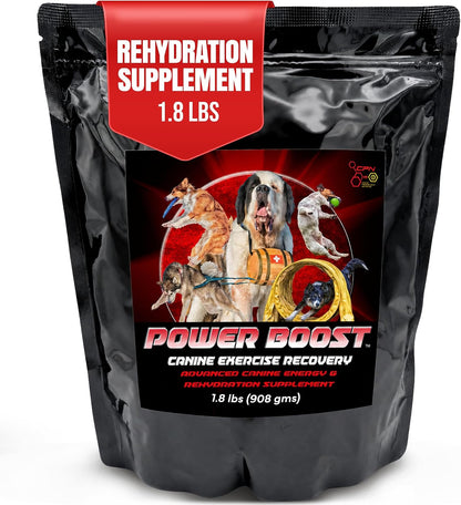 Power Boost Canine Performance Formula – Low Fat, High Carb Rehydration & Recovery Supplement for Working & Sporting Dogs