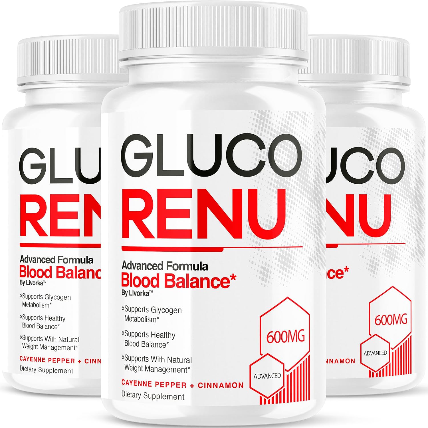 (3 Pack) Gluco Renu Capsules - Official Gluco Renu, GlucoRenu Supplement, Natural Support GlucoRenu, Gluco Renu Premium Formula, 90 Capsules for 3 Months - görsel 1