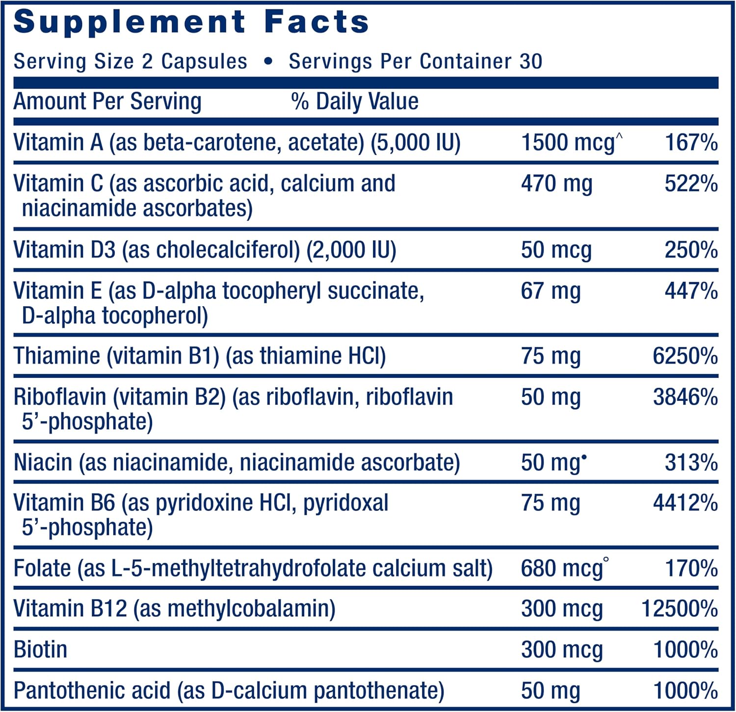 Life Extension Two-Per-Day Multivitamin - for Heart, Brain, Blood Vessel & Cellular Health - Gluten-Free – Non-GMO – 60 Capsules - görsel 6