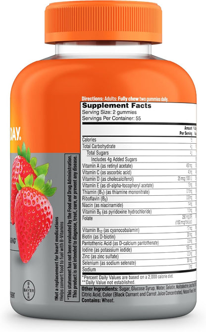 One A Day Multivitamin for Women 50 and Over, Gummy Vitamins, 110 Gummies