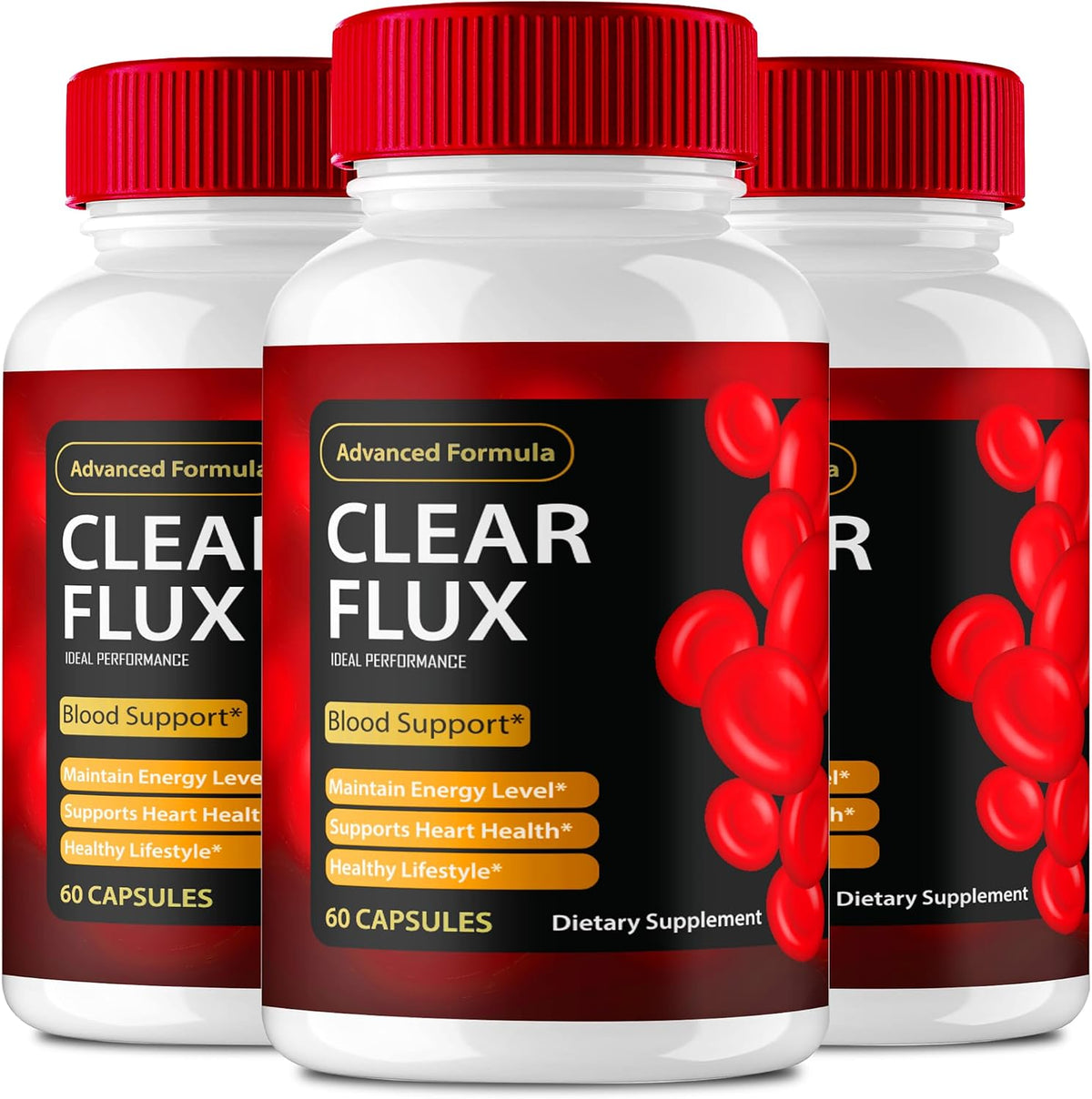 Clear Flux Supplement – Super Boost, Official Formula (3 Pack) - görsel 1