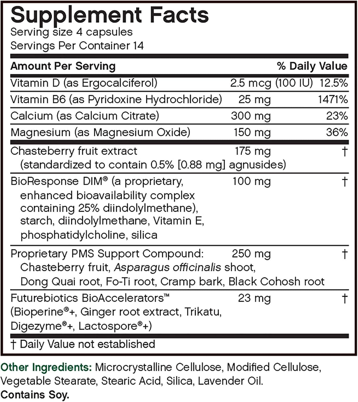 Futurebiotics Pmsharmony Veg Capsules – Hormone Balance Support with Organic Ingredients, 56 Capsules - görsel 7