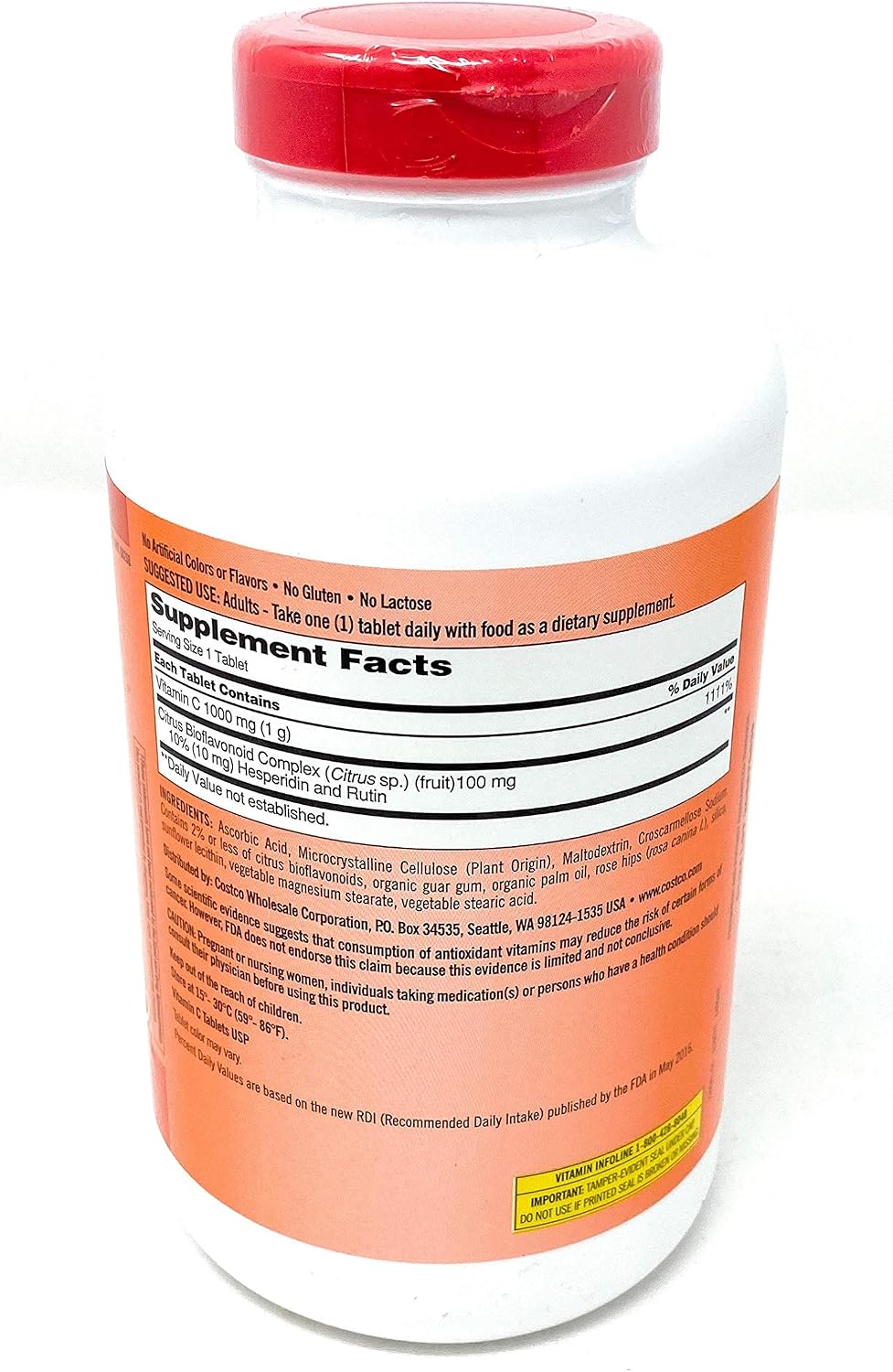 Kirkland Signature Vitamin C 1000 mg, 500 – Antioxidant Protection: As an antioxidant, vitamin C contributes to – Image 2