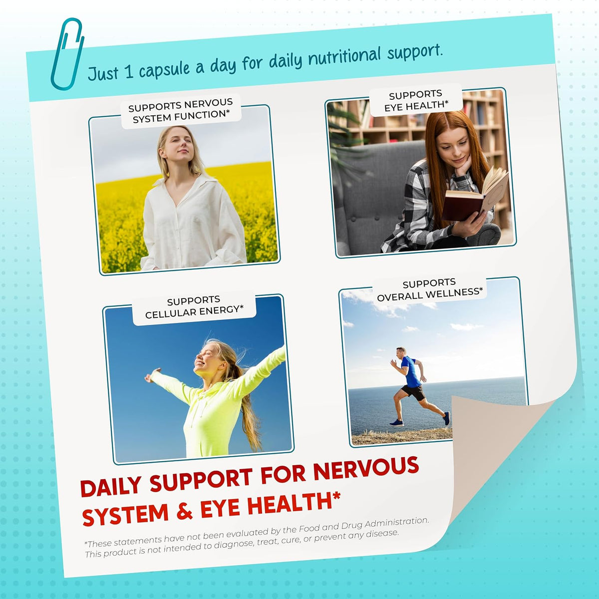PeakPury Benfotiamine with Magnesium & Coenzyme Q10 - Supports Nerve Health, Cellular Wellness & Eye Health - 150 Capsules - görsel 3