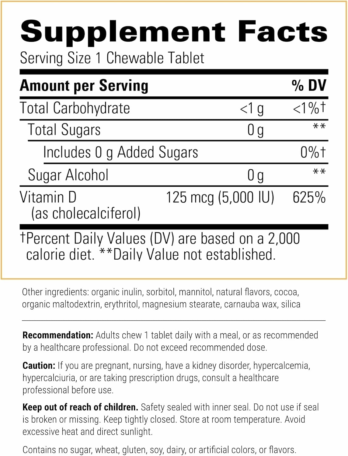 Integrative Therapeutics Vitamin D3 125 mcg – Chewable Tablets for Bone & Immune Support - görsel 2