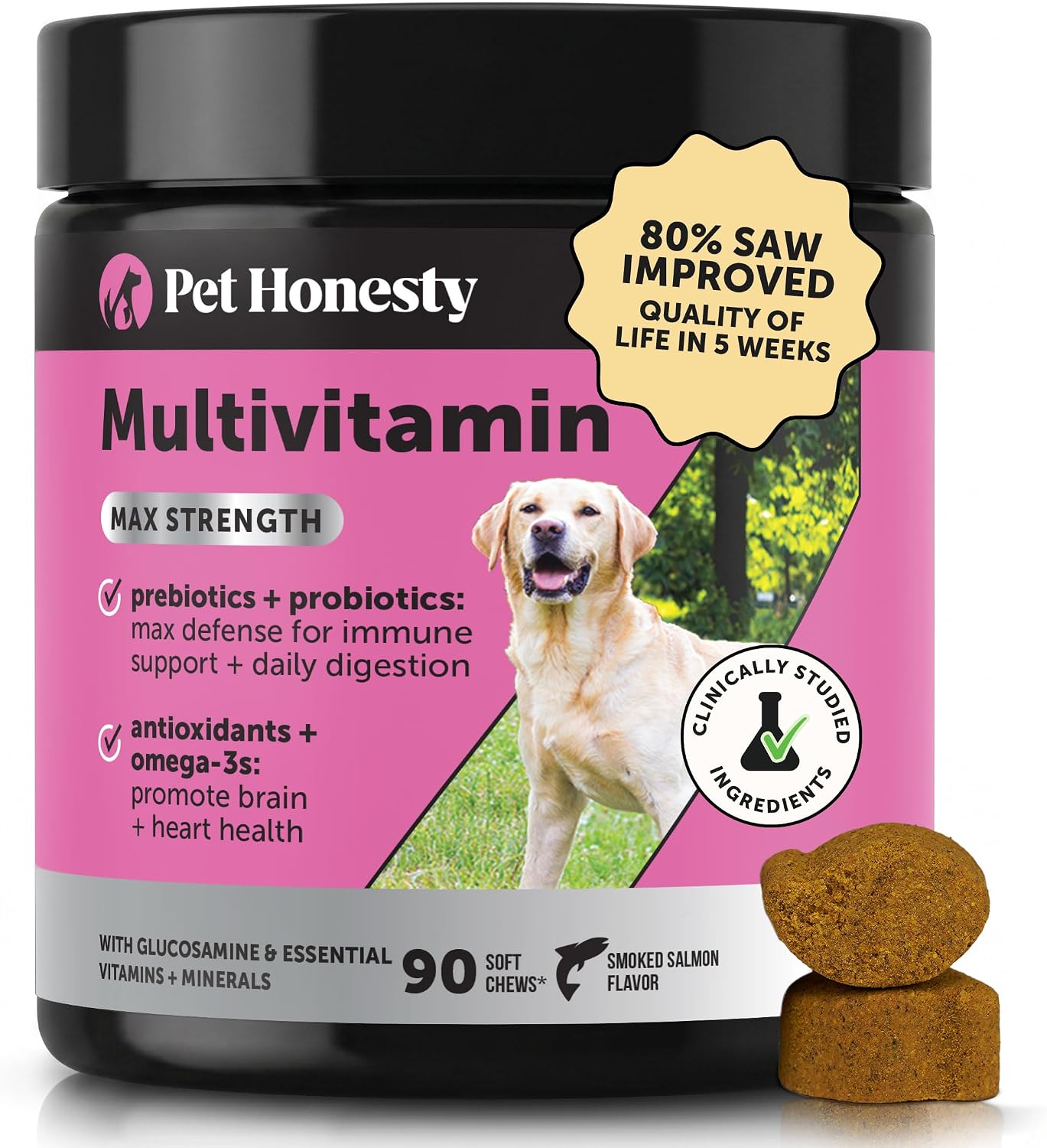 Pet Honesty 10-in-1 Dog Multivitamin with Glucosamine and Probiotics - 90 Chicken Chews - görsel 10