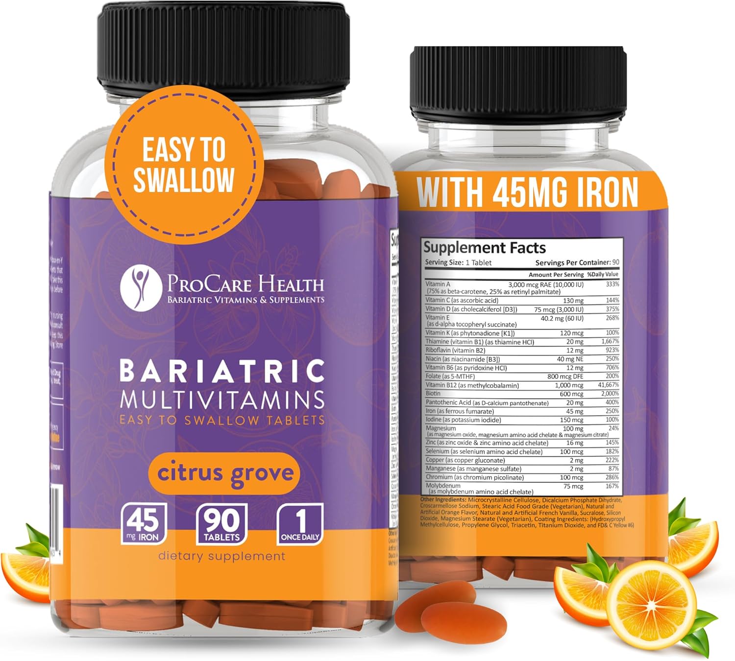 ProCare Health Bariatric Multivitamin with Iron 45mg - 30 Tablets - görsel 10