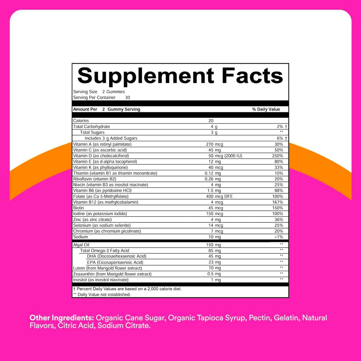 SmartyPants Teen Girl Multivitamin Gummies - Omega-3, Vitamin C, D3, B12, Biotin - 60 Gummies (30 Day Supply) - görsel 6