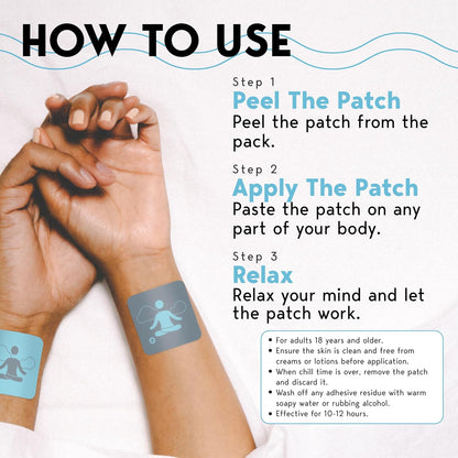 Klova Chill Patches – Transdermal Stress Relief with Sensoril Ashwagandha, Rhodiola, L-Theanine & GABA