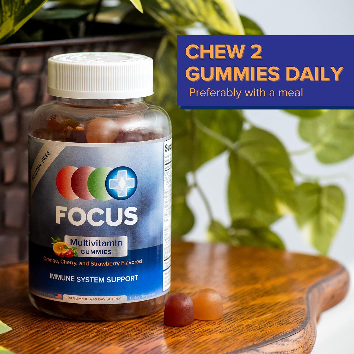 Focus Multivitamin Gummies - Flavoured Daily Multivitamin, 90 Gummies - görsel 8