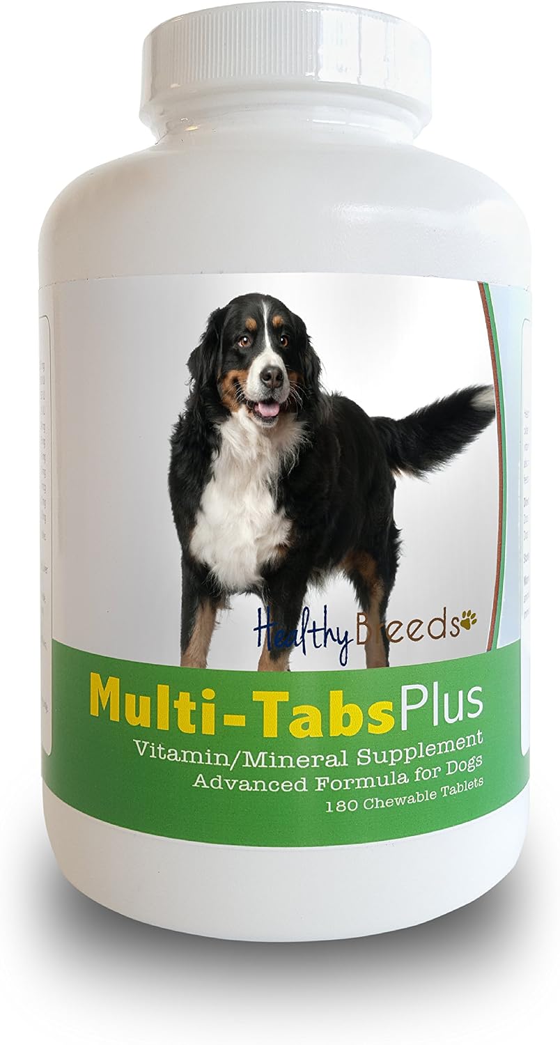 Healthy Breeds Bernese Mountain Dog Multi-Tabs Plus Chewable Tablets, 180 Count - görsel 1