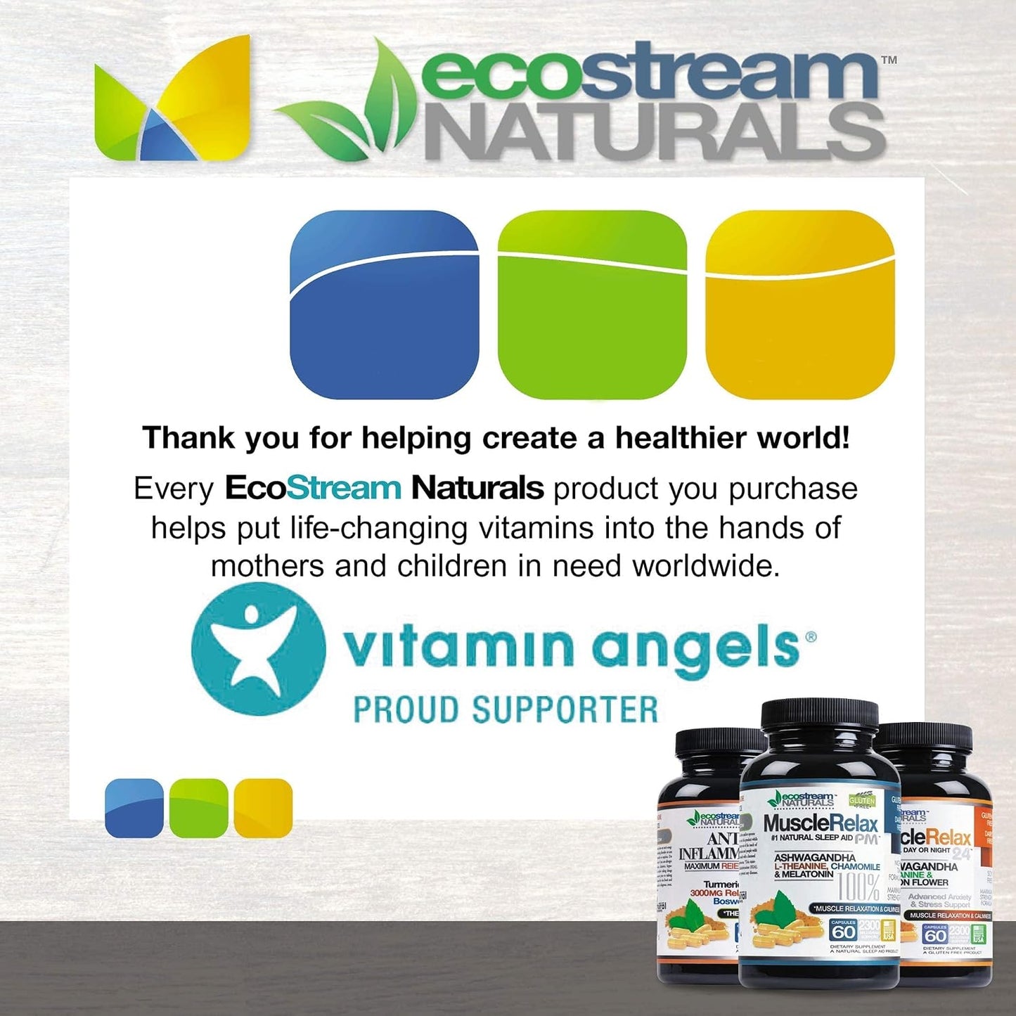 ecostream Naturals Original Muscle Relaxant 24/7 Day/Night Maximum Strength with Magnesium (3-Pack) - görsel 5