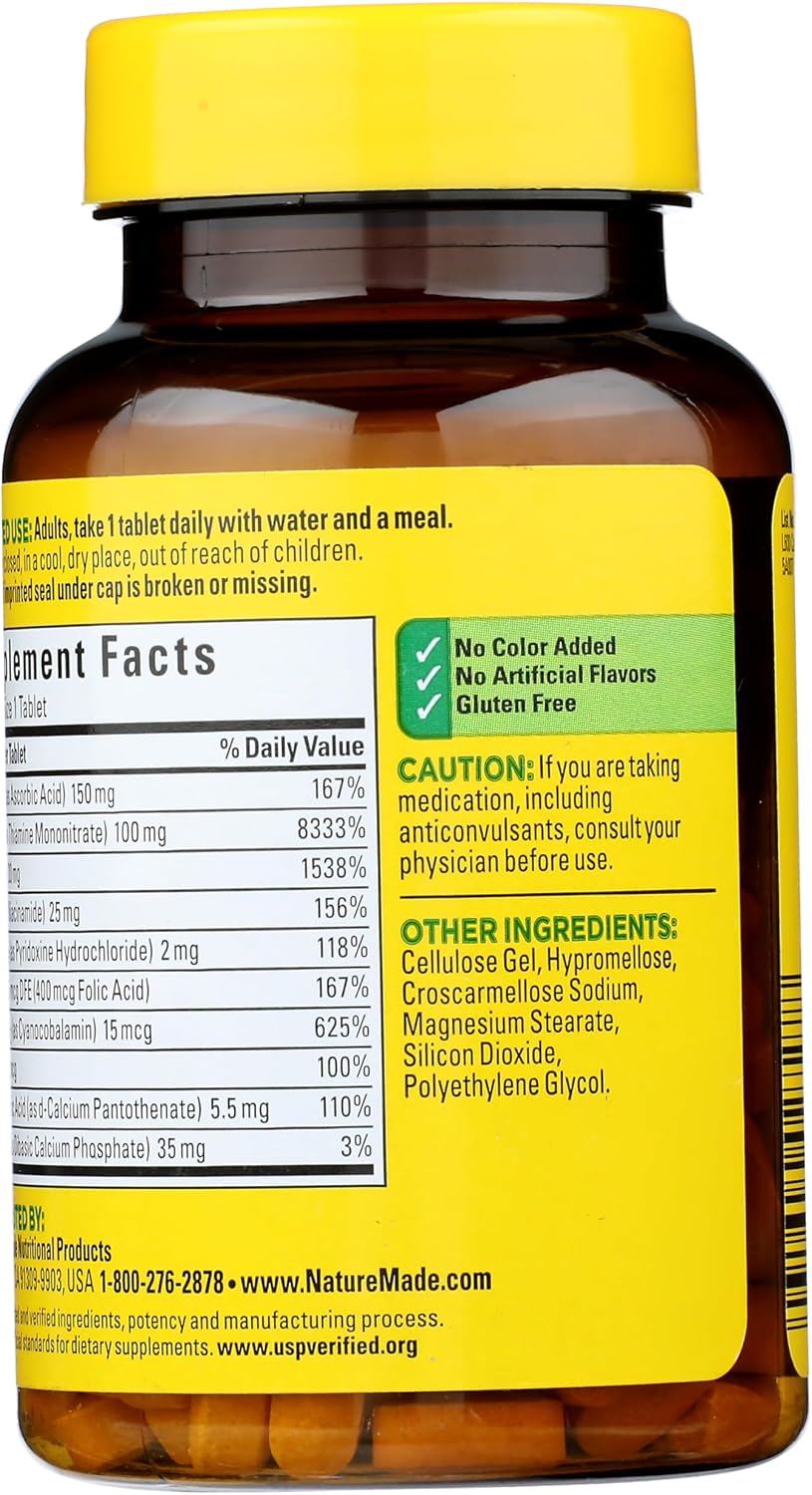 Nature Made Super Vitamin B-Complex - 140 Tablets - görsel 2