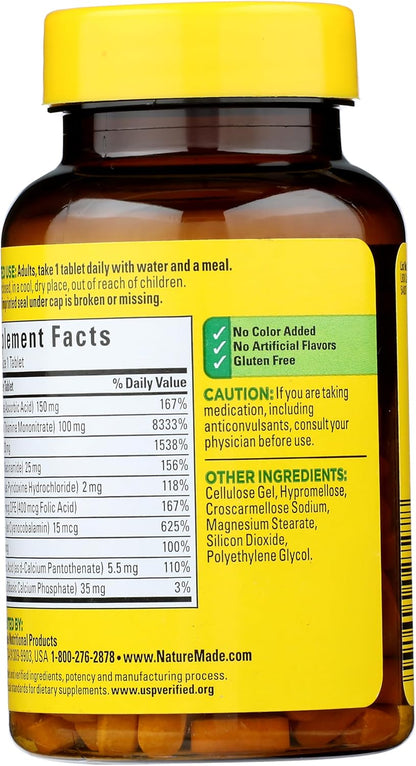Nature Made Super Vitamin B-Complex - 140 Tablets