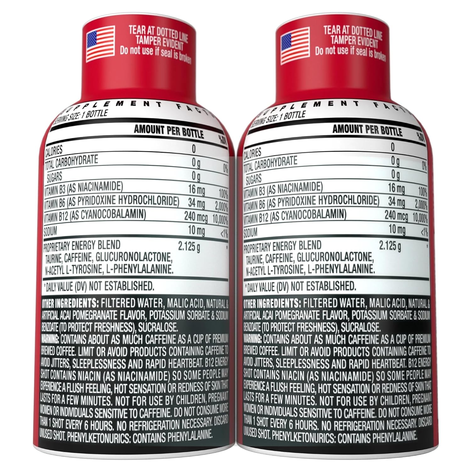 Stacker 2 Vitamin B Complex B12 B6 B3 Liquid Energy Shots - Vegan Safe Bundle Pack (60 ml, 24 Count) - görsel 2