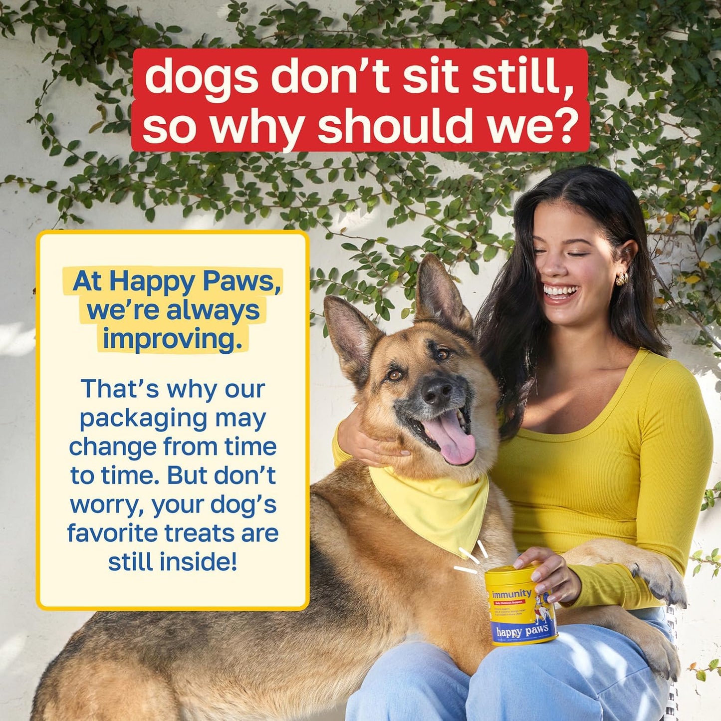 Happy Paws Turmeric Supplement for Dogs, Daily Wellness and Immunity Support for All Breeds and Ages, Made with Turmeric, Colostrum & Turkey Tail Mushrooms, Pumpkin Flavour, Non GMO, 200 Soft Chews - görsel 9