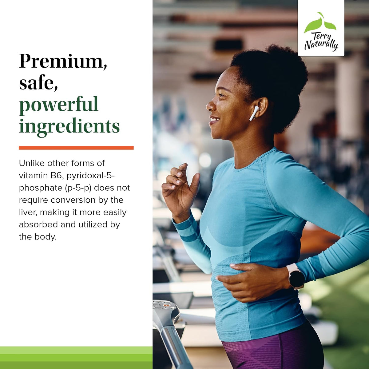 Terry Naturally BioActive Vitamin B - 60 Capsules - Biologically Active Forms of B12, Folate and B6 - Non-GMO, Vegan, Gluten-Free - görsel 5