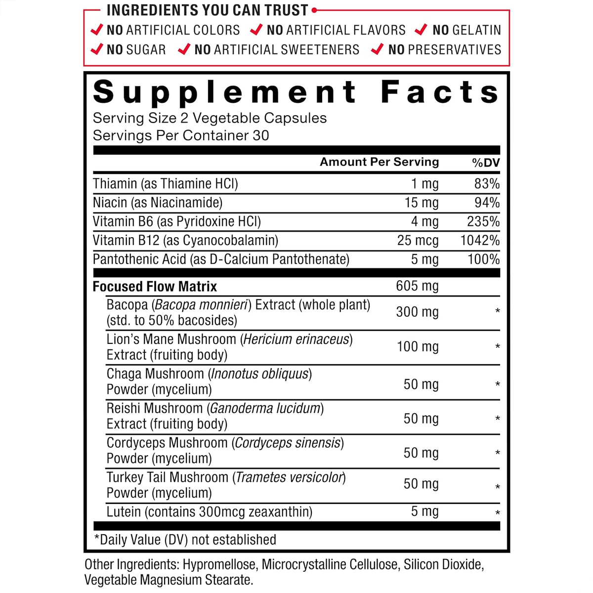 Force Factor Forebrain Focus Brain Supplement - Nootropic Formula for Focus, Memory & Clarity (60 Capsules) - görsel 5
