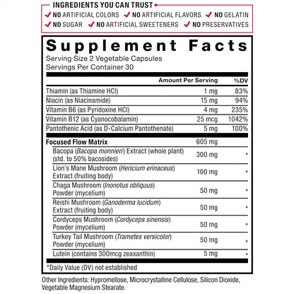 Force Factor Forebrain Focus Brain Supplement, 120 Capsules