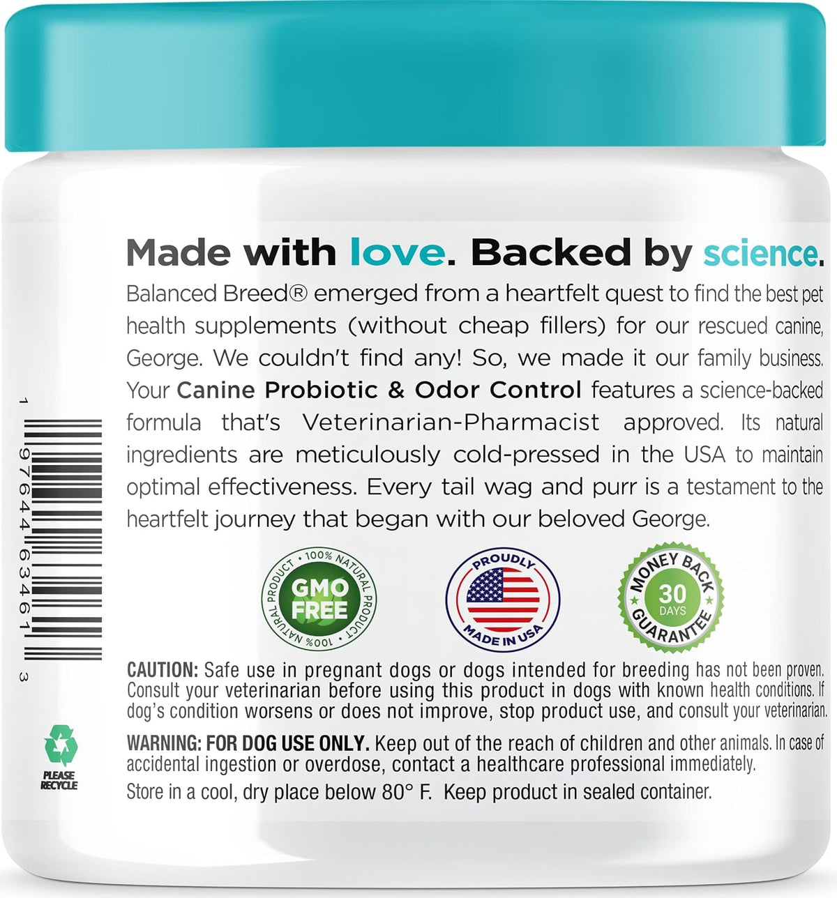 Dog Probiotics with Digestive Enzymes - Itchy Skin, Yeast, Gas, Diarrhoea Support - Made in USA, Non-GMO - görsel 2