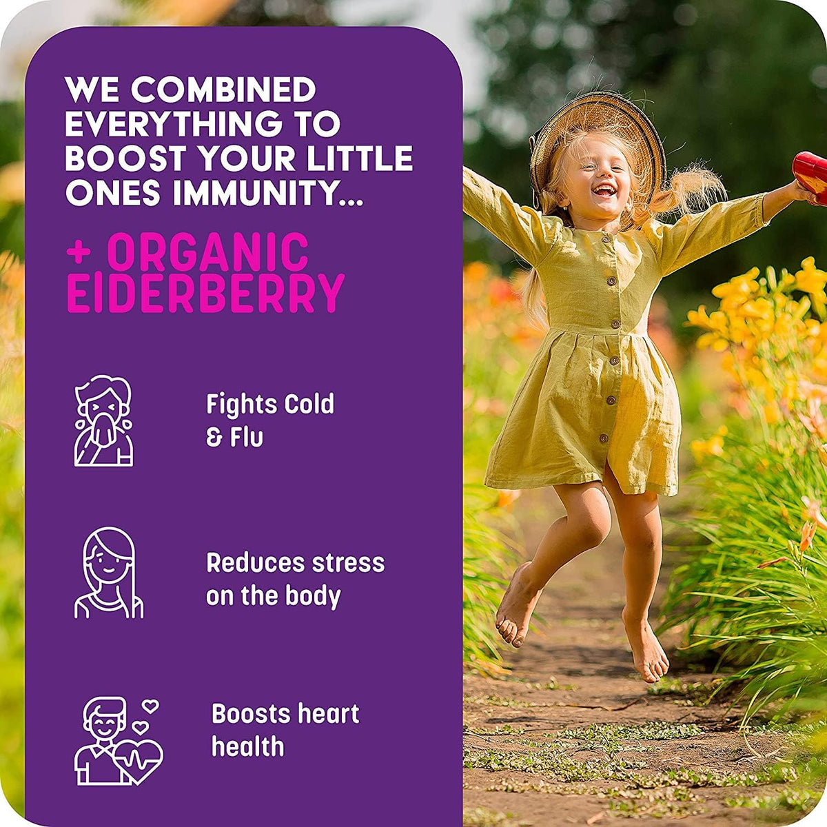 GreenPeach Liquid Children's Multivitamin with Organic Elderberry Syrup for Immune Support - görsel 5