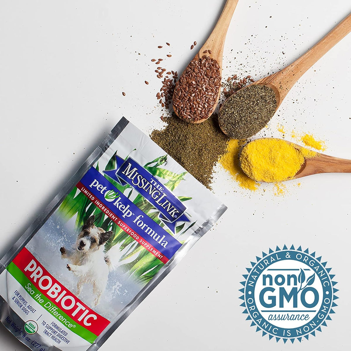 The Missing Link Pet Kelp Canine Probiotic - Organic & Limited Ingredient Formula for Digestive Health (227 g) - görsel 4