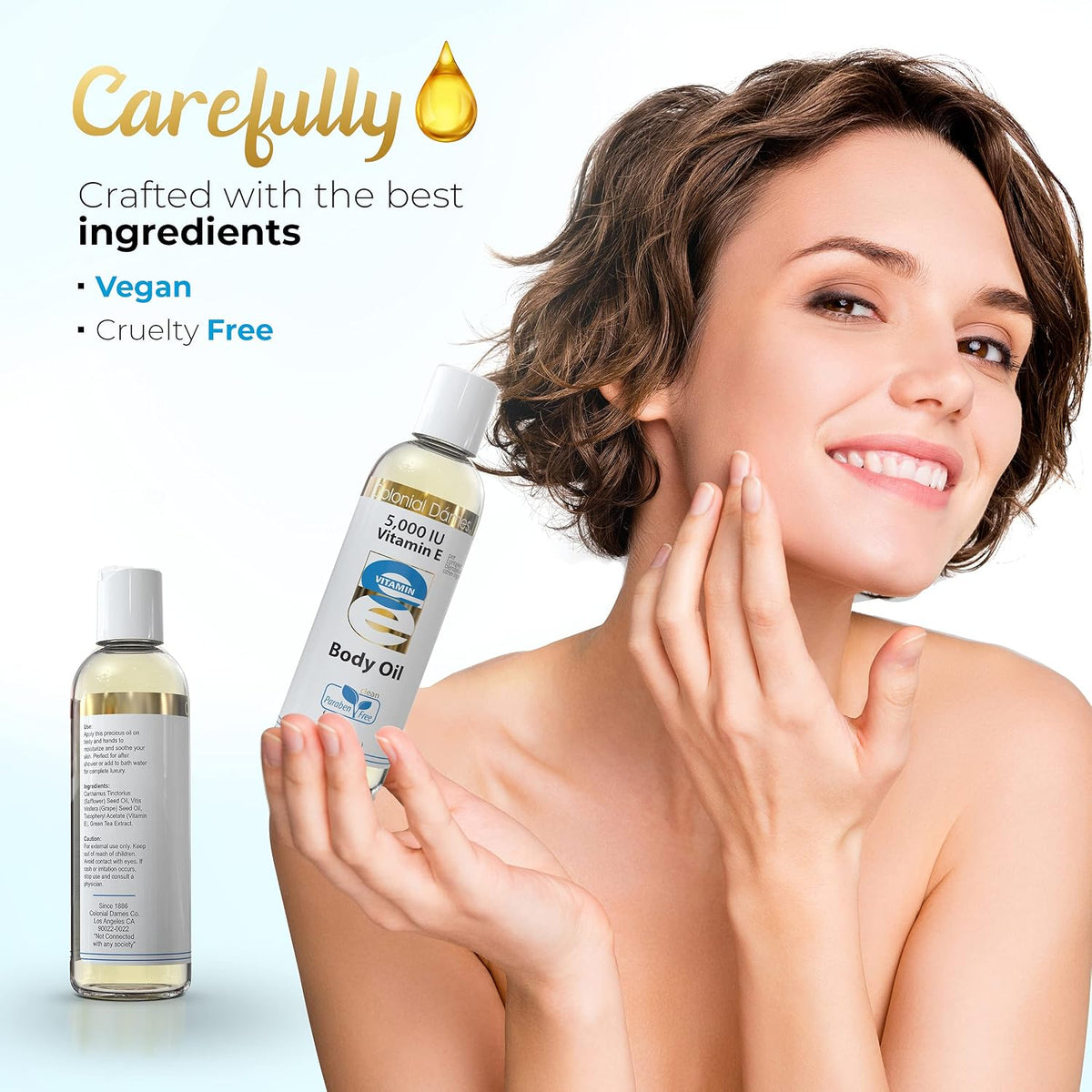 Colonial Dames 5,000 IU Vitamin E Oil Blend Skin Therapy Oil for Whole Body Vitamin E Body Oil for Hydrated Healthy Skin - görsel 5