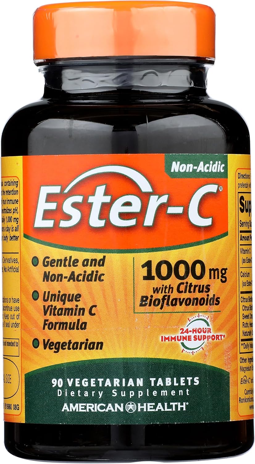 American Health Ester-C 1000mg with Citrus Bioflavonoids, 90 Tablets - görsel 1