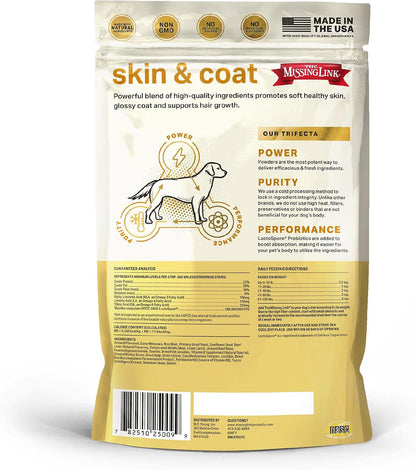 The Missing Link Skin & Coat + Probiotics Supplement for Dogs, 450 g