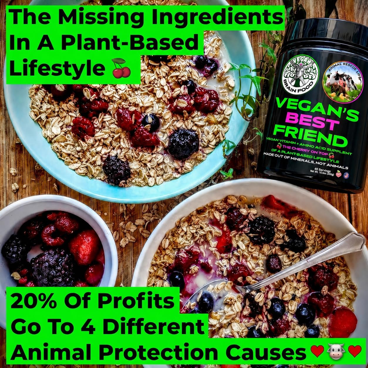 Vegan's Best Friend – Plant-Based Multivitamin for Men & Women – 60 Servings - görsel 2