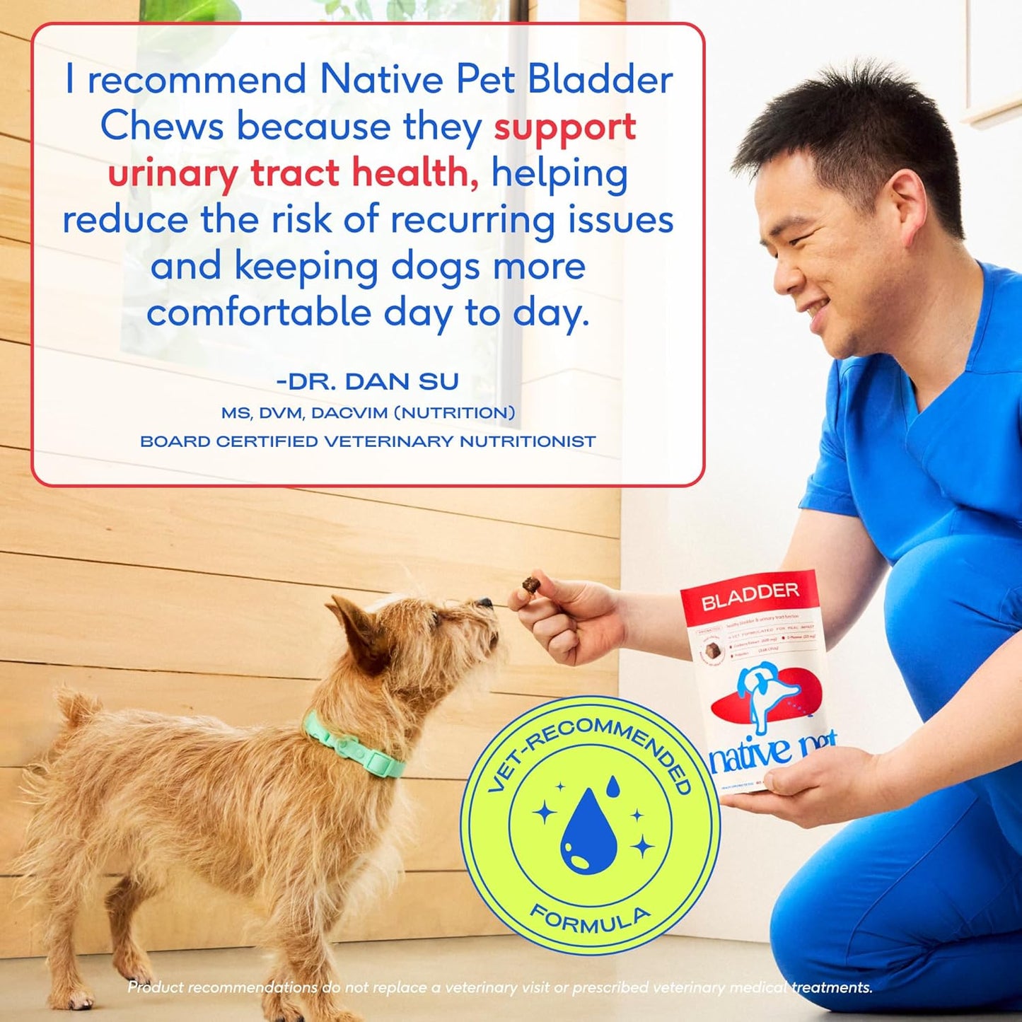 Native Pet Cranberry Supplement for Dogs - Urinary Tract & Bladder Support - 60 Chews - görsel 7