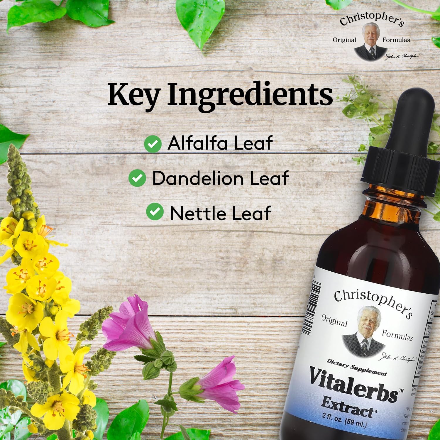 Christopher's Original Formulae Vitalerbs Extract, Nutrient-Dense Herbal Supplement, 60 ml - görsel 3
