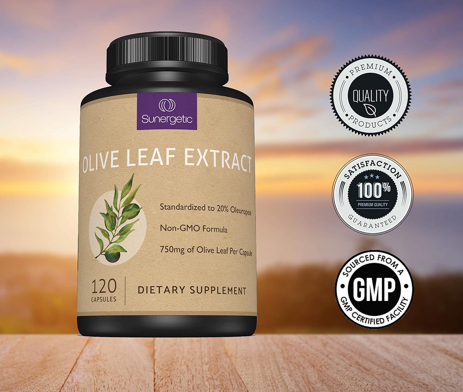Premium Olive Leaf Extract Capsules – 20% Oleuropein – Immune & Cardiovascular Support – 750 mg – 120 Capsules - görsel 7