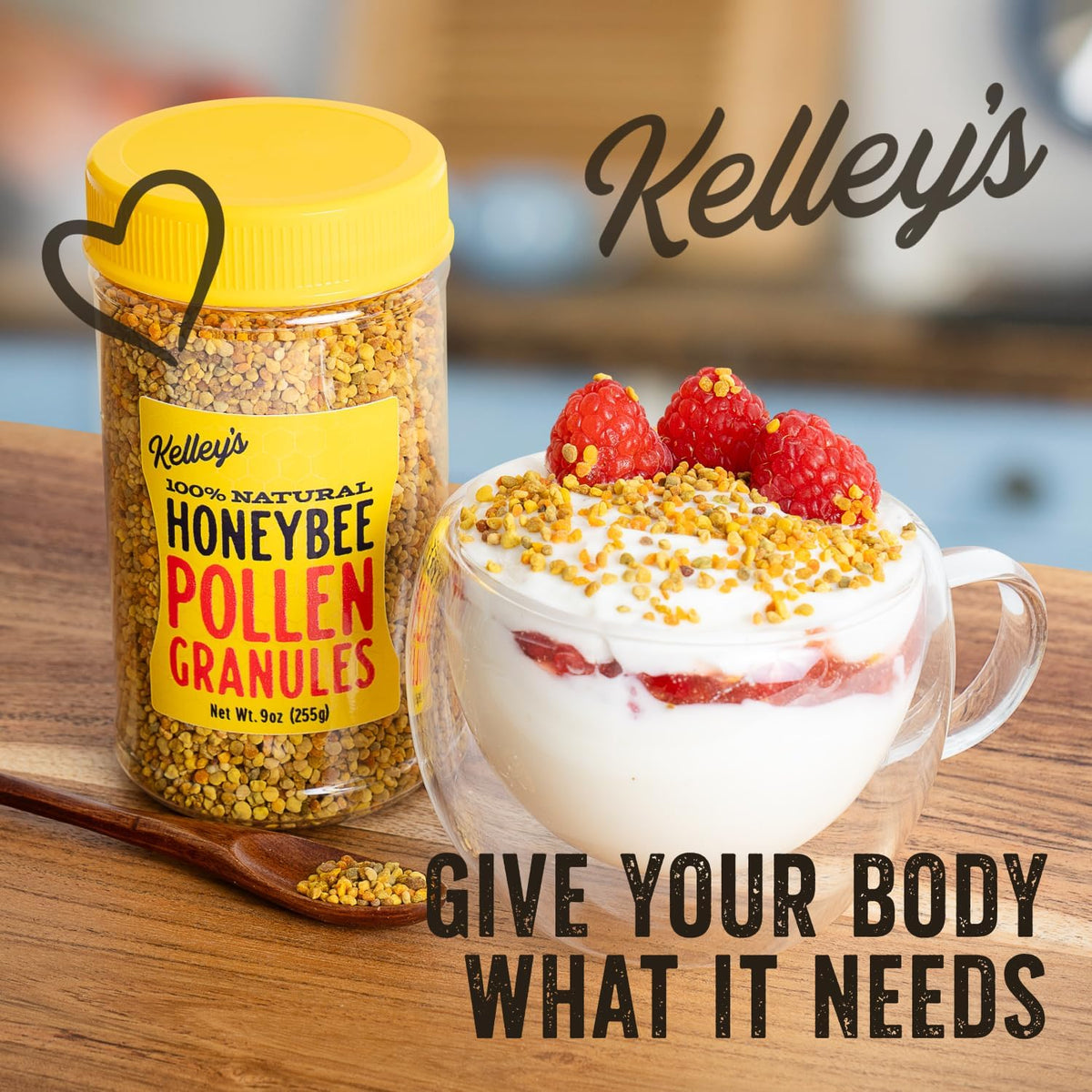 Kelley’s Bee Pollen, 255 g – 100% Raw Bee Pollen Granules - görsel 7
