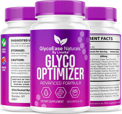 GlycoEase Glyco Optimiser - Dietary Supplement, 60 Capsules