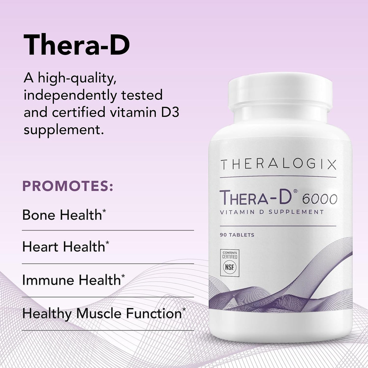 Theralogix Thera-D 6000 Vitamin D Supplement – 6,000 IU (150 mcg) Vitamin D3 Tablets – 90-Day Supply - görsel 4