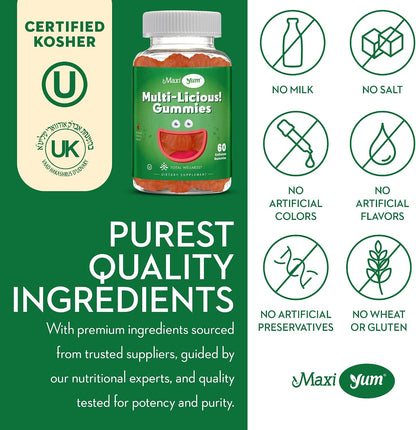 Maxi Health Multivitamin Gummies - Cherry Flavoured - 60 Count